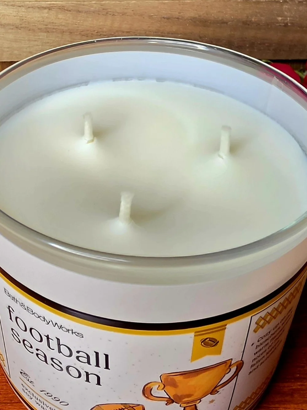 Bath & Body Works Football Season 3-Wick Scented Candle